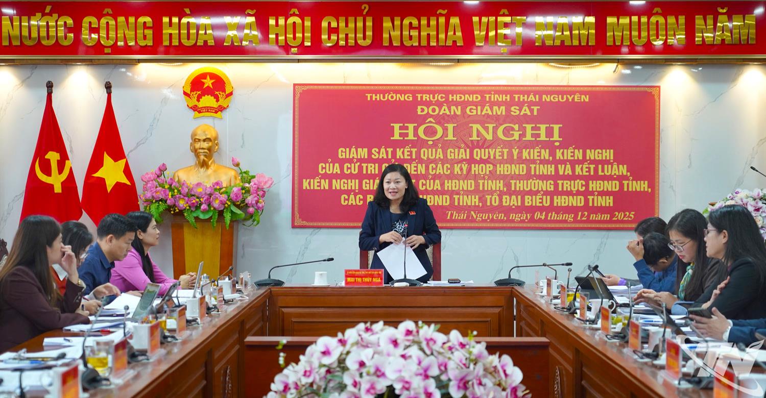 Hội nghị giám sát kết quả giải quyết ý kiến, kiến nghị của cử tri gửi đến các kỳ họp HĐND tỉnh và việc thực hiện các kết luận sau giám sát của HĐND tỉnh, Thường trực HĐND tỉnh, các Ban và Tổ đại biểu HĐND tỉnh